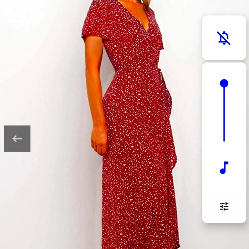 Boho, Large, Red Dress